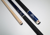 Butterfly Art Pool Cue with Turquoise Wave Inlay Billiard Cue