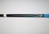 Ebony with Blue Turquoise & Lizard Grain Grip Pool Cue