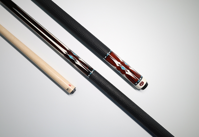 Cocobolo Pool Cue | Ivory & Paua Shell Inlay Billiard Cue