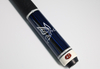 Butterfly Art Pool Cue with Turquoise Wave Inlay Billiard Cue