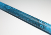 Ebony with Blue Turquoise & Lizard Grain Grip Pool Cue
