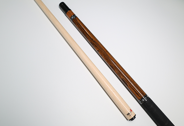 Luxury Pool Cue | Bocote Wood & Leather Grip Billiard Cue