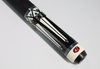 Bold Design Pool Cue | Ebony with Green Abalone & Red Urethane Billiard Cue