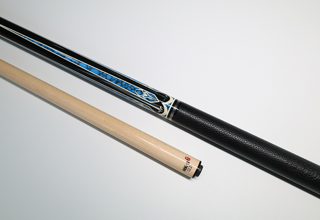 Pool Cue with Genuine Leather Grip & Solid Maple Shaft 