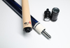 Butterfly Art Pool Cue with Turquoise Wave Inlay Billiard Cue