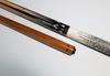 Carbonized Maple Shaft Pool Cue with Leather Grip 