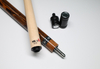 Luxury Pool Cue | Bocote Wood & Leather Grip Billiard Cue