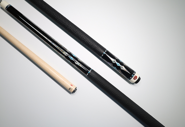 Ebony Billiard Cue | Paua Shell Inlay Luxury Pool Cue